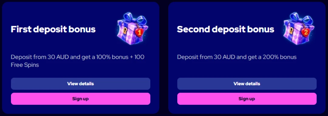 Charmius welcome bonus terms